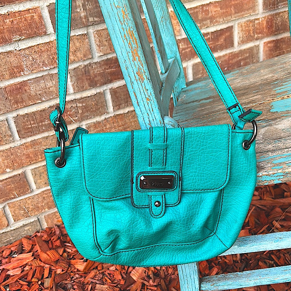 PLUM Sea green/teal small Crossbody bag